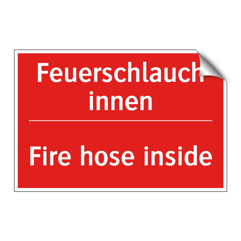 Feuerschlauch innen - Fire hose inside