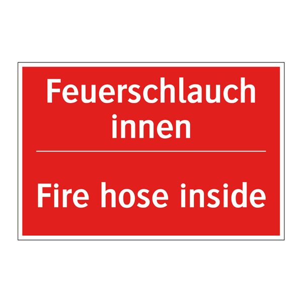 Feuerschlauch innen - Fire hose inside