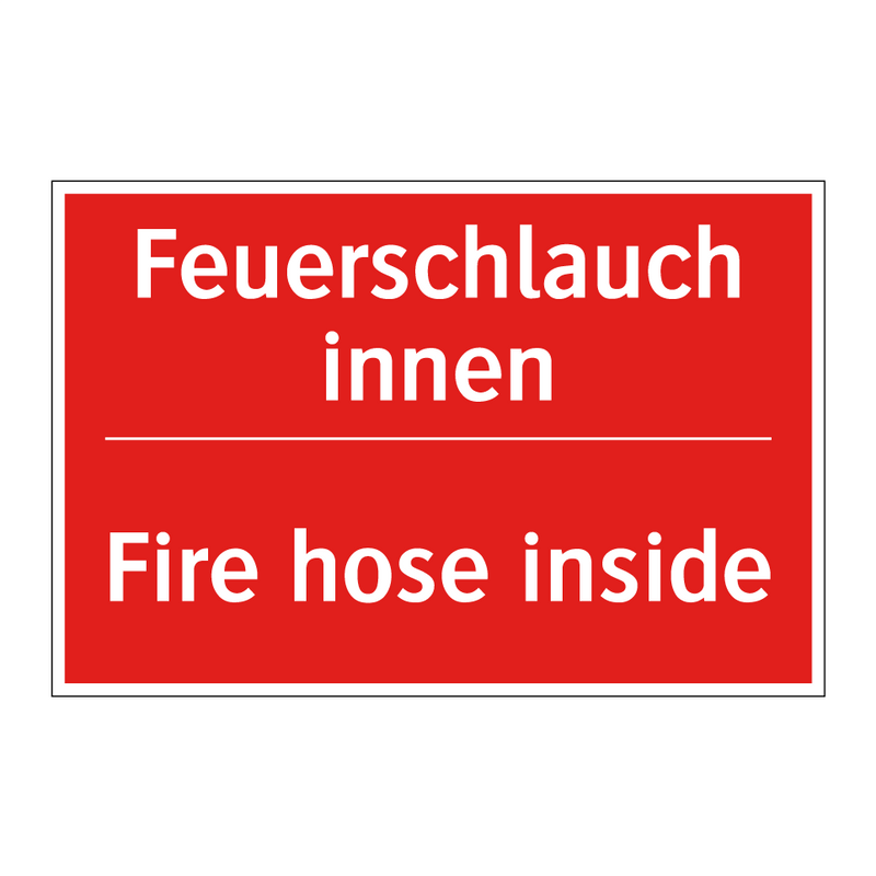 Feuerschlauch innen - Fire hose inside