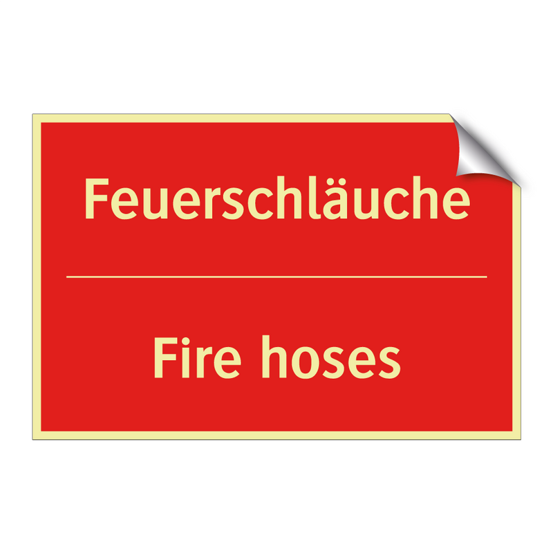Feuerschläuche - Fire hoses
