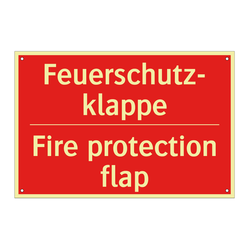Feuerschutz- klappe - Fire protection flap