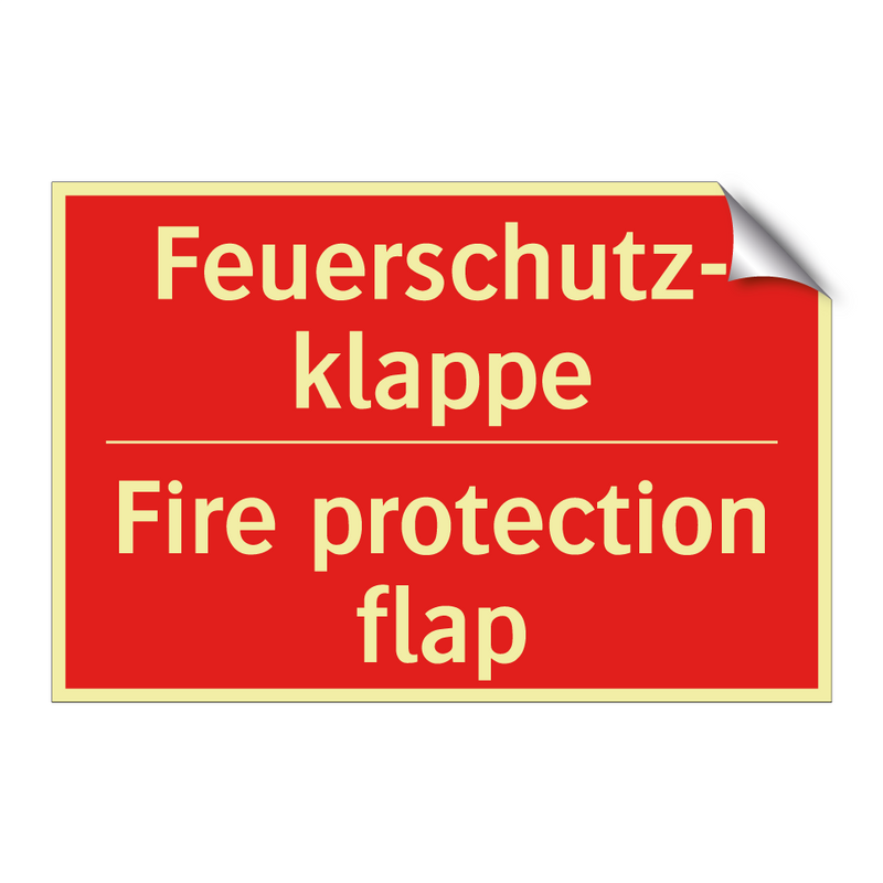 Feuerschutz- klappe - Fire protection flap