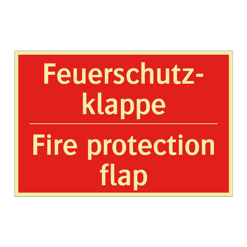 Feuerschutz- klappe - Fire protection flap