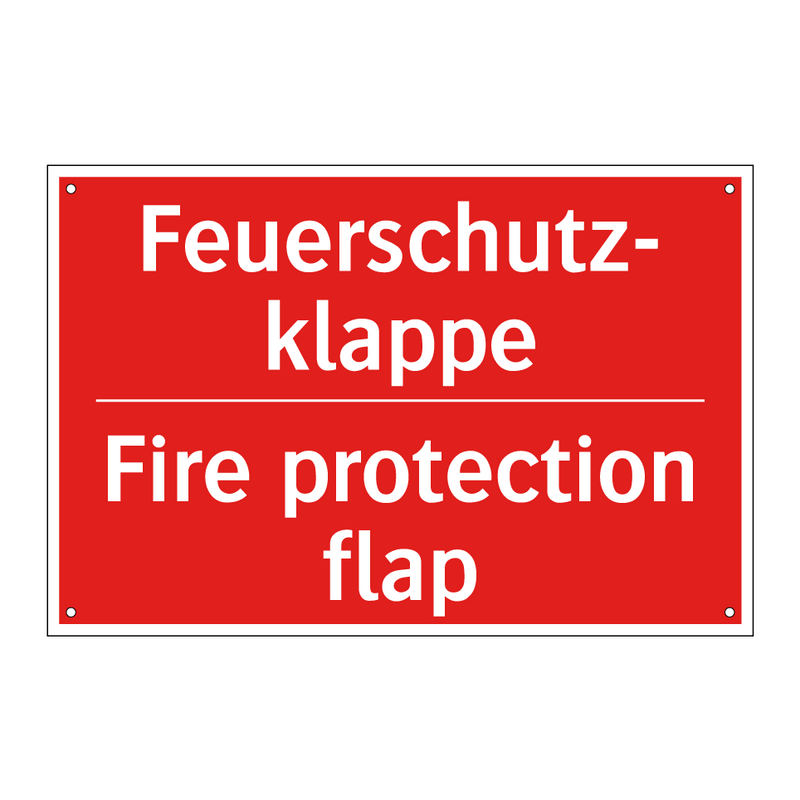 Feuerschutz- klappe - Fire protection flap