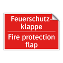 Feuerschutz- klappe - Fire protection flap
