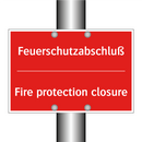 Feuerschutzabschluß - Fire protection closure