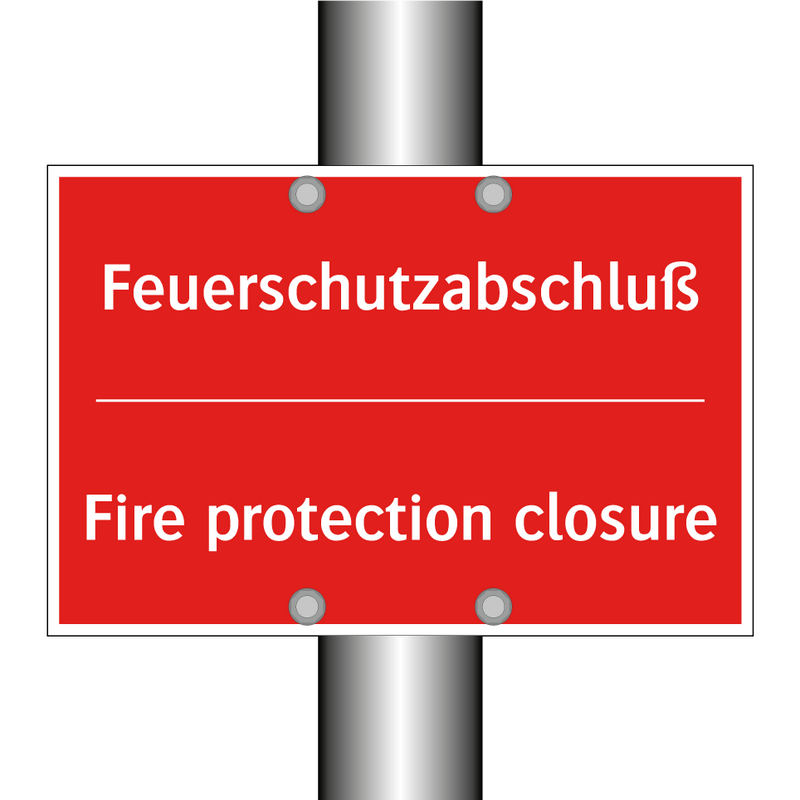 Feuerschutzabschluß - Fire protection closure