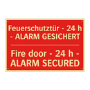 Feuerschutztür - 24 h - ALARM /.../ - Fire door - 24 h - ALARM SECURED/.../