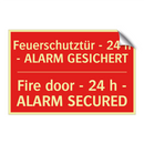 Feuerschutztür - 24 h - ALARM /.../ - Fire door - 24 h - ALARM SECURED/.../
