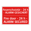 Feuerschutztür - 24 h - ALARM /.../ - Fire door - 24 h - ALARM SECURED/.../