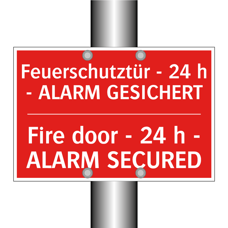 Feuerschutztür - 24 h - ALARM /.../ - Fire door - 24 h - ALARM SECURED/.../