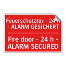 Feuerschutztür - 24 h - ALARM /.../ - Fire door - 24 h - ALARM SECURED/.../
