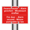 Feuerschutztür – Alarm gesichert /.../ - Fire door – Alarm secured - Misuse /.../