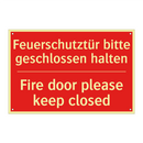 Feuerschutztür bitte geschlossen /.../ - Fire door please keep closed