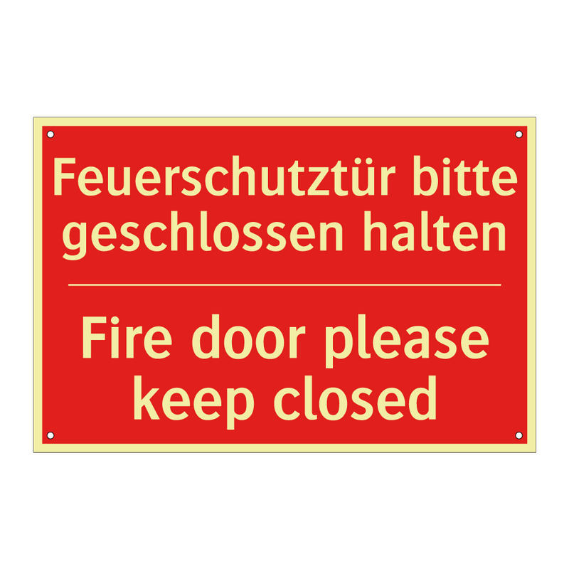 Feuerschutztür bitte geschlossen /.../ - Fire door please keep closed
