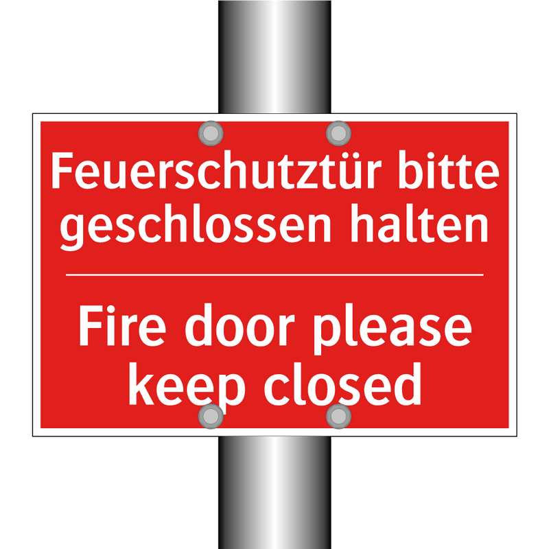 Feuerschutztür bitte geschlossen /.../ - Fire door please keep closed