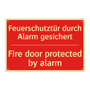 Feuerschutztür durch Alarm gesichert/.../ - Fire door protected by alarm