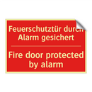 Feuerschutztür durch Alarm gesichert/.../ - Fire door protected by alarm