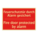 Feuerschutztür durch Alarm gesichert/.../ - Fire door protected by alarm