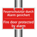 Feuerschutztür durch Alarm gesichert/.../ - Fire door protected by alarm