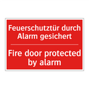 Feuerschutztür durch Alarm gesichert/.../ - Fire door protected by alarm