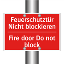 Feuerschutztür Nicht blockieren/.../ - Fire door Do not block