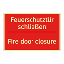 Feuerschutztür schließen - Fire door closure