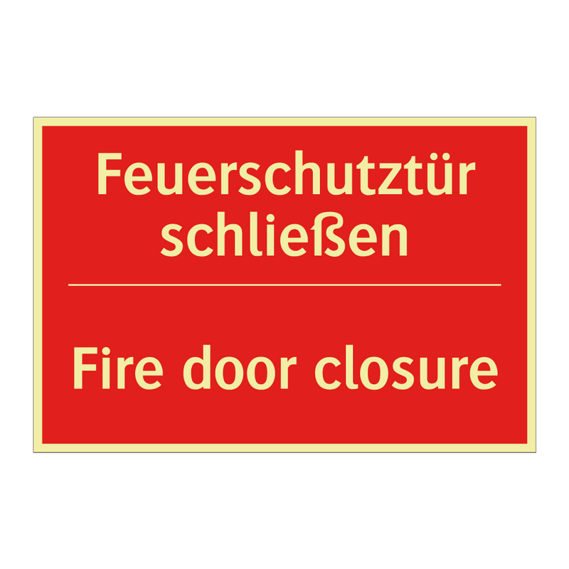 Feuerschutztür schließen - Fire door closure