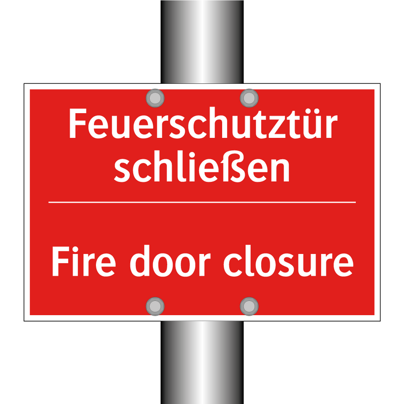 Feuerschutztür schließen - Fire door closure