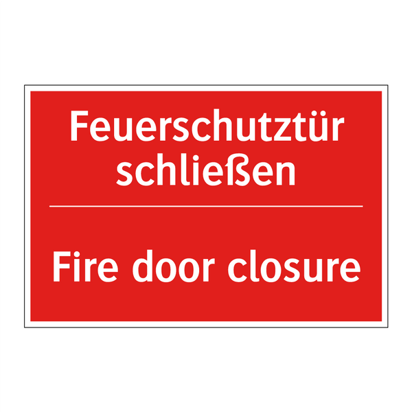 Feuerschutztür schließen - Fire door closure