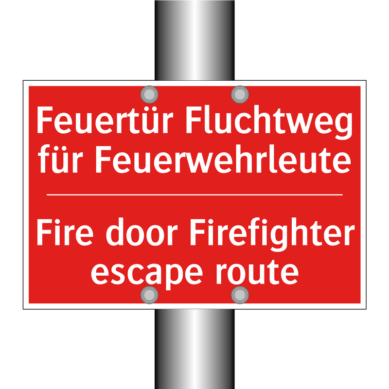 Feuertür Fluchtweg für Feuerwehrleute/.../ - Fire door Firefighter escape route/.../