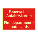 Feuerwehr - Anfahrtskarten - Fire department - route cards