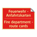 Feuerwehr - Anfahrtskarten - Fire department - route cards
