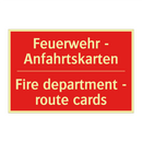 Feuerwehr - Anfahrtskarten - Fire department - route cards