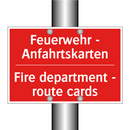 Feuerwehr - Anfahrtskarten - Fire department - route cards