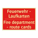 Feuerwehr - Laufkarten - Fire department - route cards