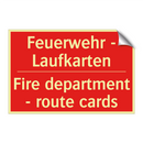 Feuerwehr - Laufkarten - Fire department - route cards