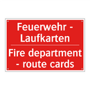 Feuerwehr - Laufkarten - Fire department - route cards