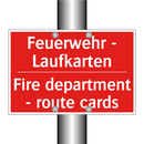 Feuerwehr - Laufkarten - Fire department - route cards