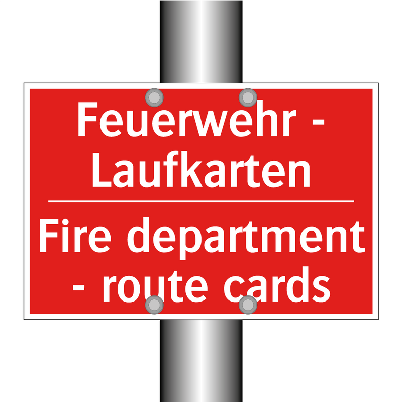 Feuerwehr - Laufkarten - Fire department - route cards