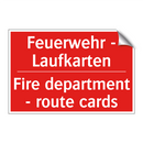 Feuerwehr - Laufkarten - Fire department - route cards