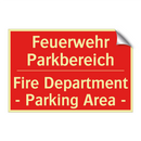 Feuerwehr Parkbereich - Fire Department - Parking Area /.../