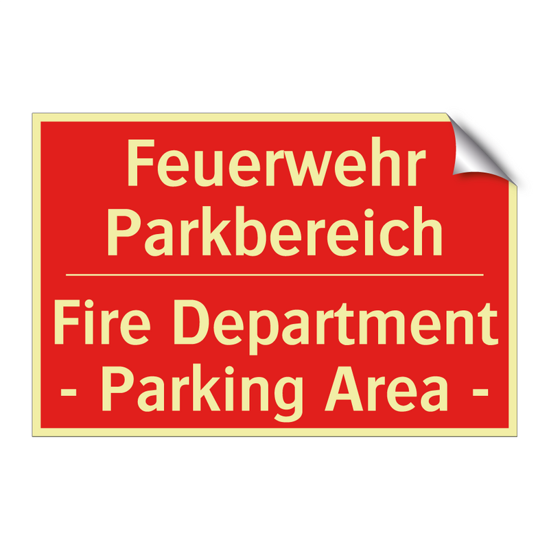 Feuerwehr Parkbereich - Fire Department - Parking Area /.../