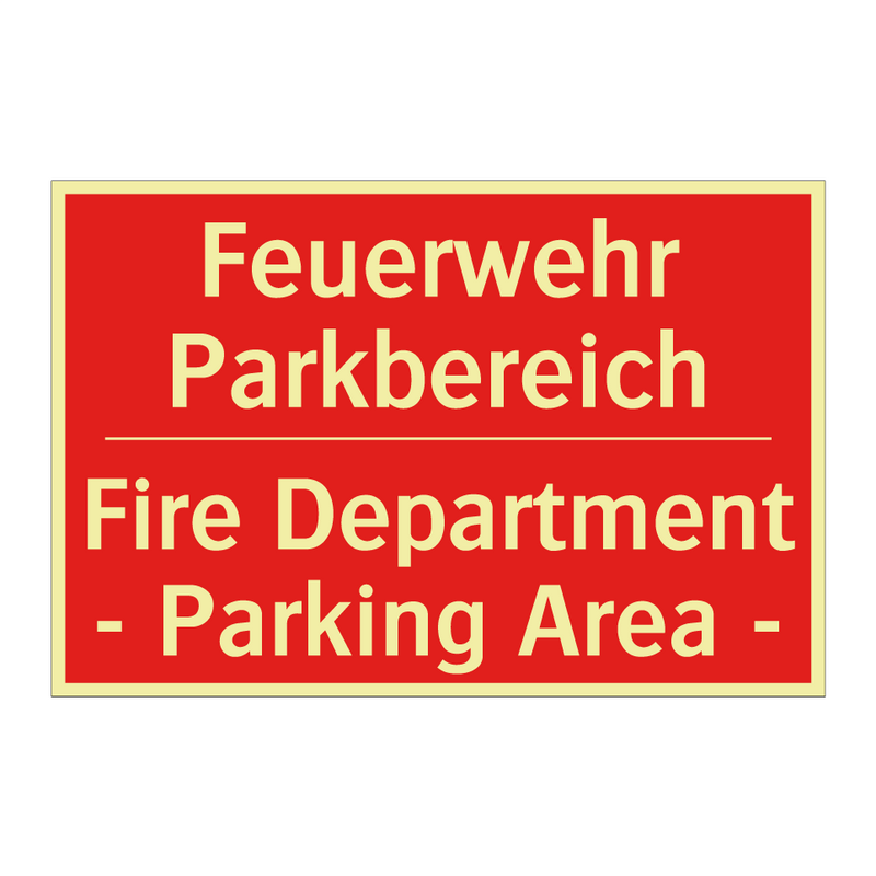 Feuerwehr Parkbereich - Fire Department - Parking Area /.../