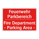 Feuerwehr Parkbereich - Fire Department - Parking Area /.../