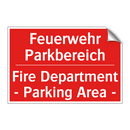 Feuerwehr Parkbereich - Fire Department - Parking Area /.../
