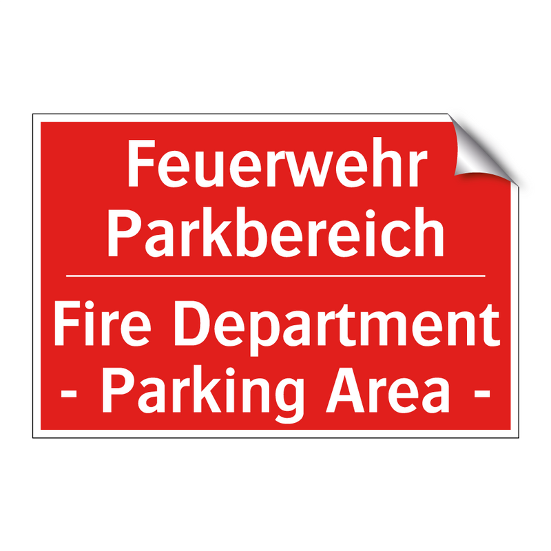 Feuerwehr Parkbereich - Fire Department - Parking Area /.../
