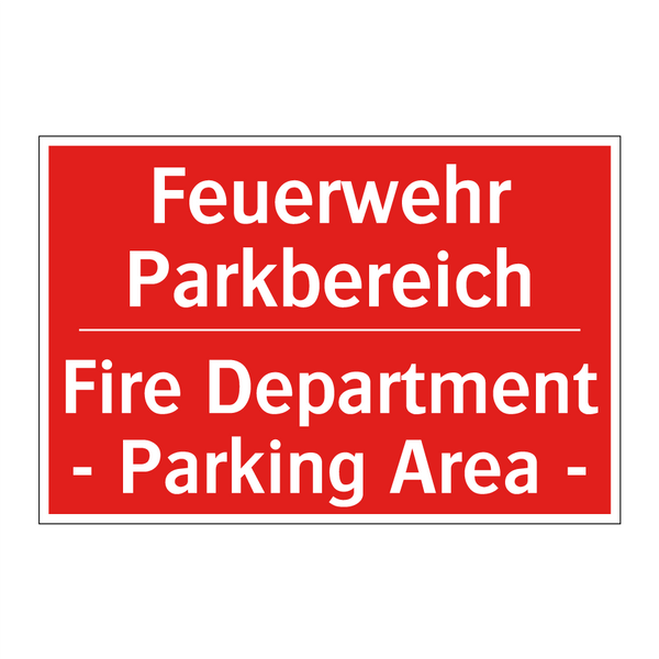 Feuerwehr Parkbereich - Fire Department - Parking Area /.../