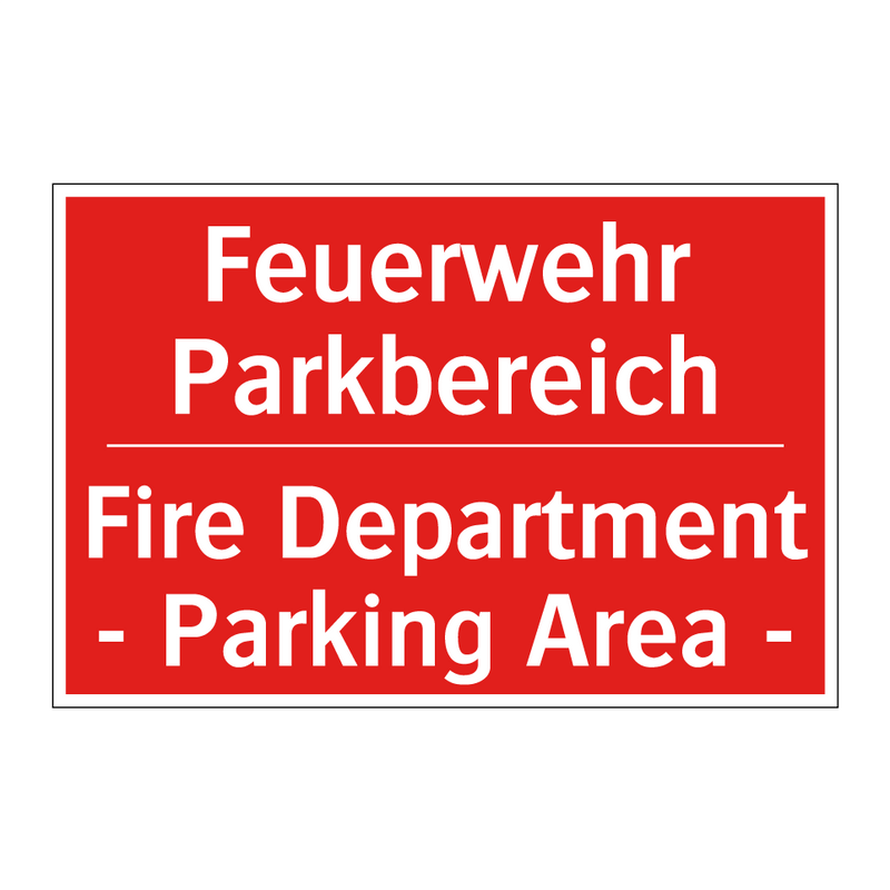 Feuerwehr Parkbereich - Fire Department - Parking Area /.../