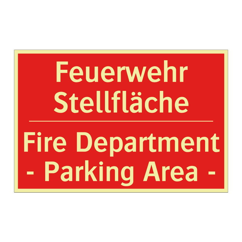 Feuerwehr Stellfläche - Fire Department - Parking Area /.../